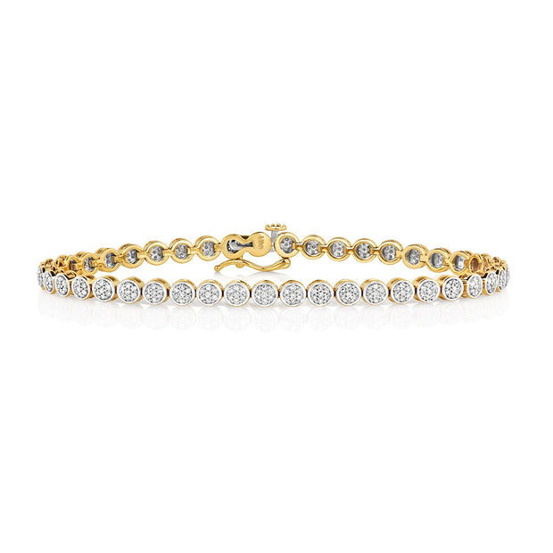 Diamond Bracelet in 9K Gold