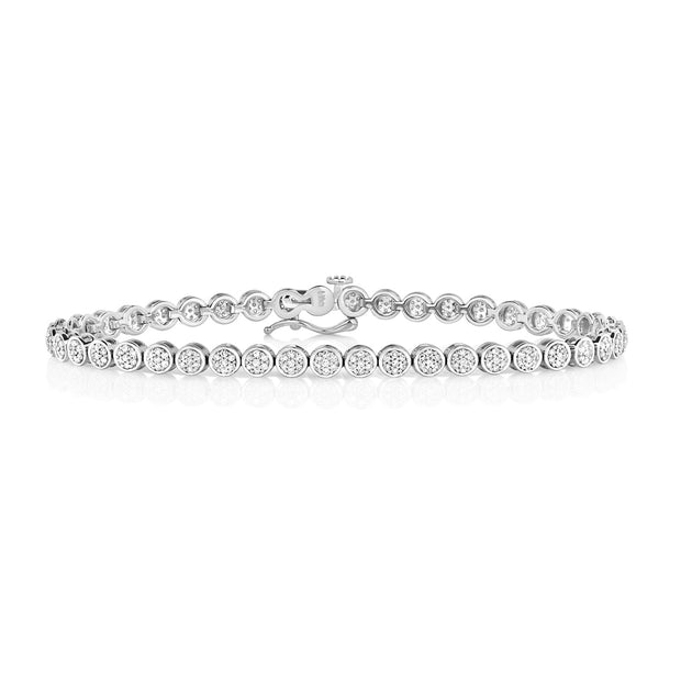 Diamond Bracelet in 9K White Gold