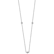 Diamond Necklace in 9K White Gold