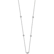 Diamond Necklace in 9K White Gold