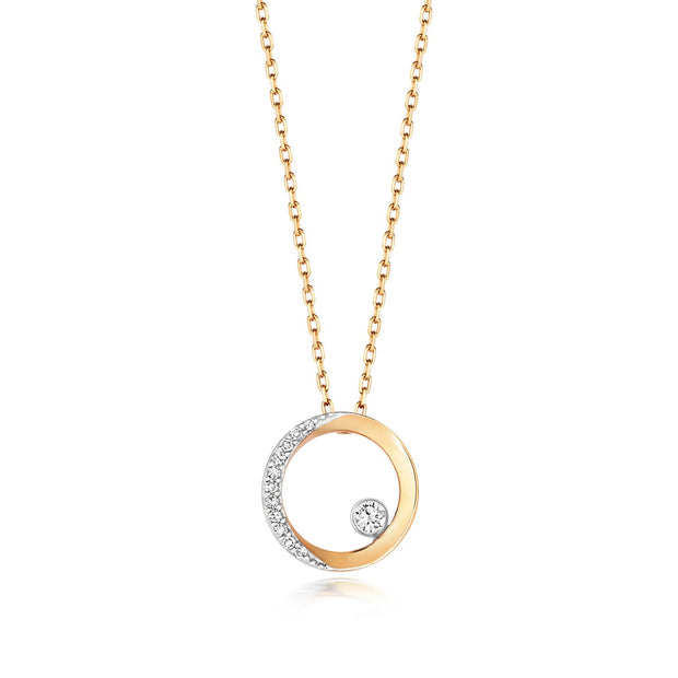 Diamond Necklace in 9K Gold