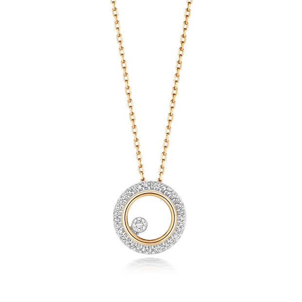 Diamond Necklace in 9K Gold