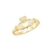 9K Yellow Gold Babies' Claddagh Ring
