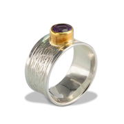 Amethyst Ring in GoldPlStSlvr 0.75ct