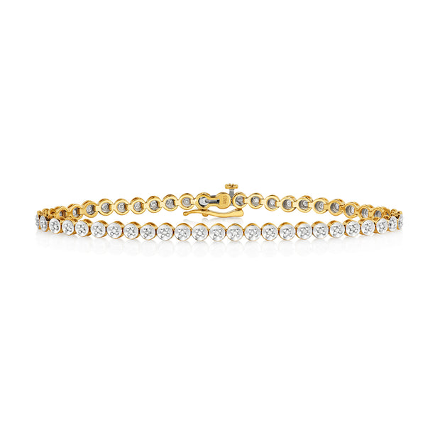 Diamond Bracelet in 9K Gold
