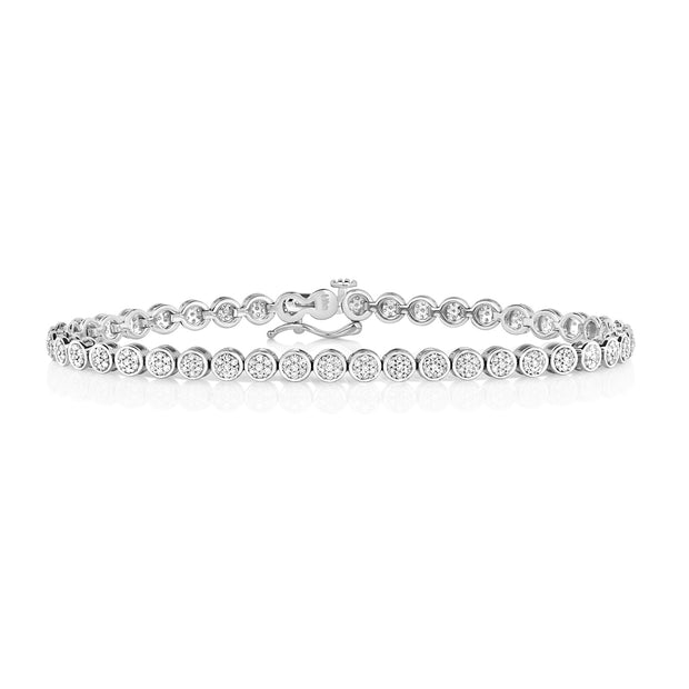 Diamond Bracelet in 9K White Gold