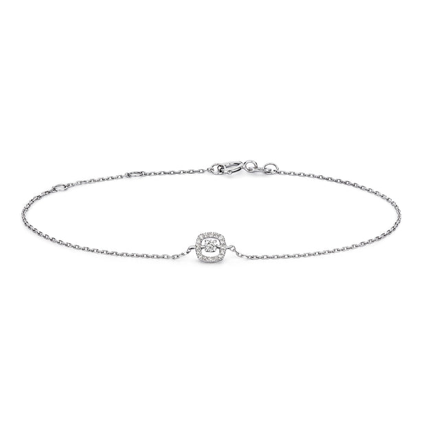 Diamond Bracelet in 9K White Gold