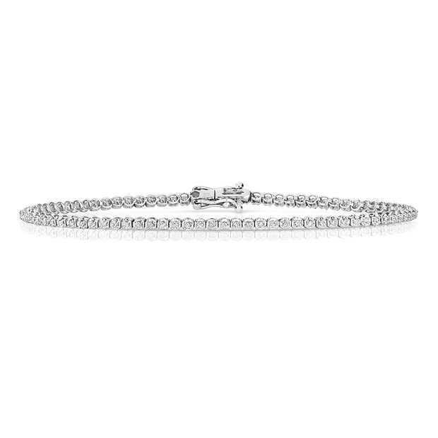 Diamond Bracelet in 9K White Gold