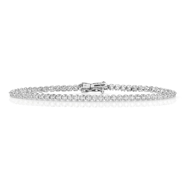 Diamond Bracelet in 9K White Gold