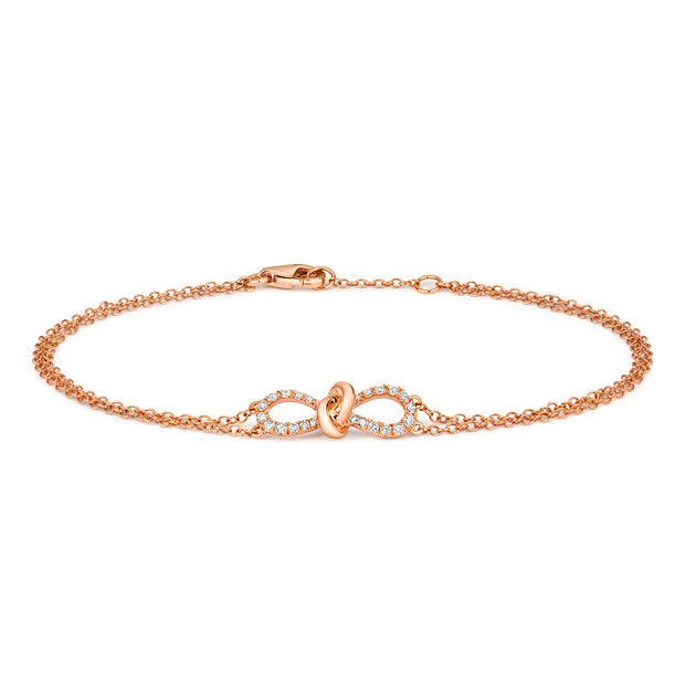 Diamond Bracelet in 18K Rose Gold