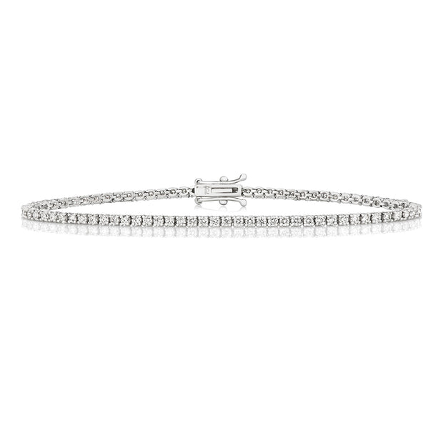 Diamond Tennis Bracelet in 18K White Gold