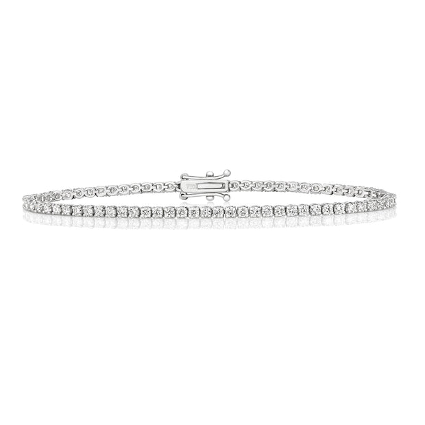 Diamond Tennis Bracelet in 18K White Gold