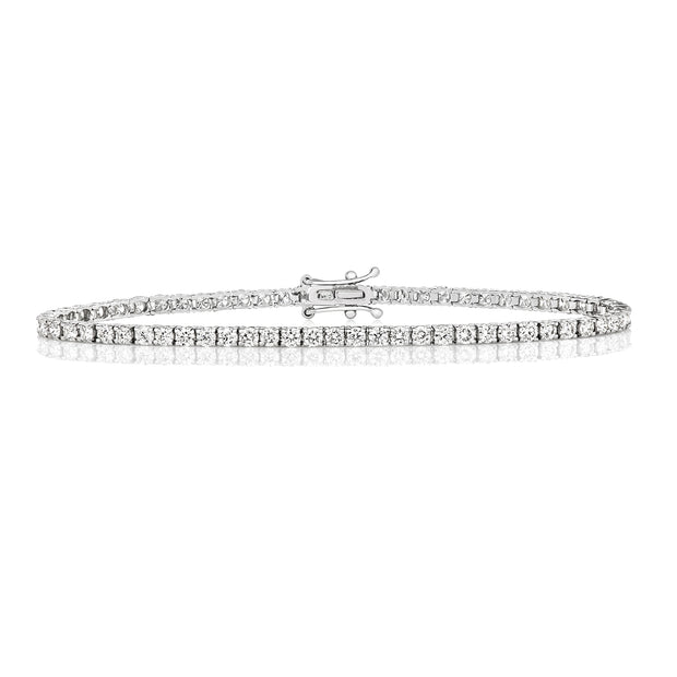Diamond Bracelet in 18K White Gold
