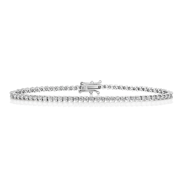 Diamond Bracelet in 18K White Gold