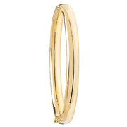 9K Yellow Gold Ladies' Hinged Bangle | Charmé