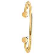 9K Yellow Gold Ladies' Solid Torc Bangle | Charmé