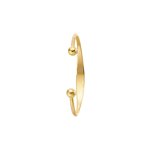 9K Yellow Gold Babies' Solid Torc Babies' ID Bangle