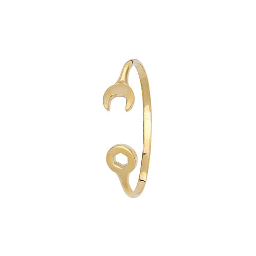 9K Yellow Gold Babies' Spanner Bangle | Charmé