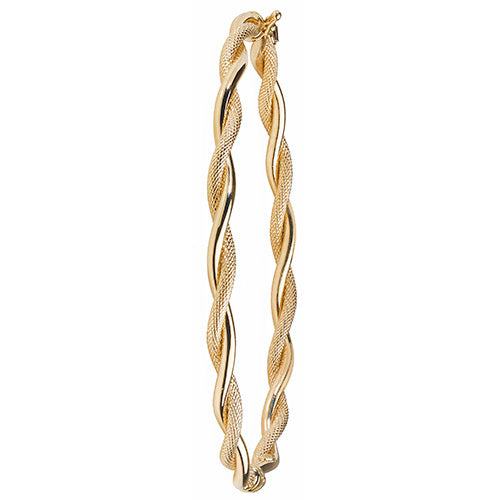 9K Yellow Gold Ladies' Hinged Bangle | Charmé