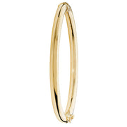 9K Yellow Gold Ladies' Hinged Bangle | Charme