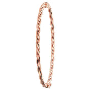 9K Rose Gold Ladies' Hinged Bangle | Charmé