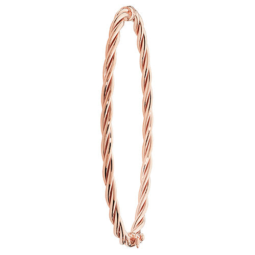 9K Rose Gold Ladies' Hinged Bangle | Charmé