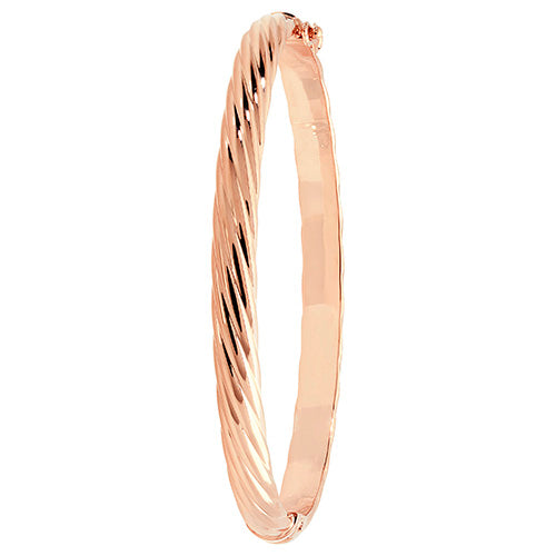 9K Rose Gold Ladies' Hinged Bangle | Charmé