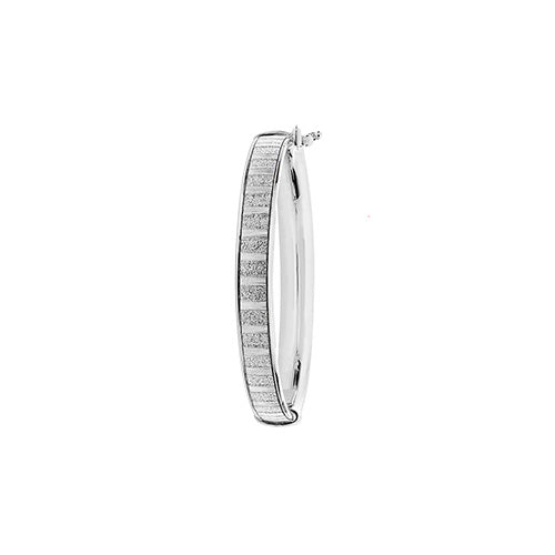 9K White Gold Babies' Hinged Bangle | Charmé