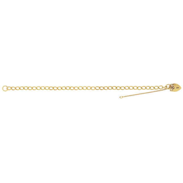 9K Yellow Gold Ladies' 7 Inches Charm Bracelet | Charmé