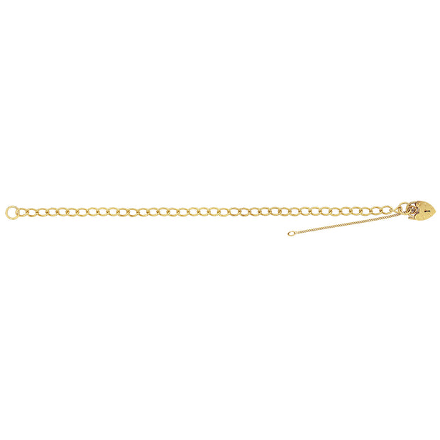 9K Yellow Gold Ladies' 7 Inches Charm Bracelet