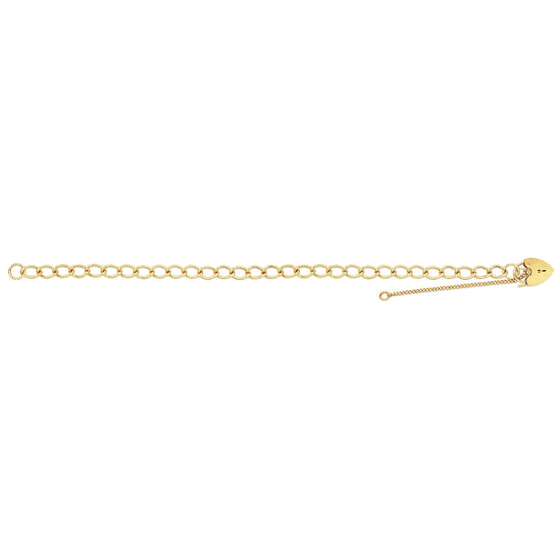 9K Yellow Gold Ladies' 7.5 Inches Charm Bracelet | Charmé
