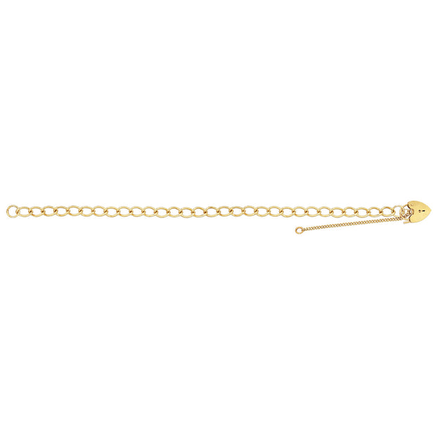 9K Yellow Gold Ladies' 7.5 Inches Charm Bracelet