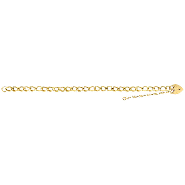 9K Yellow Gold Ladies' 7.5 Inches Charm Bracelet