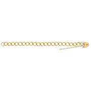 9K Yellow Gold Ladies' 8 Inches Charm Bracelet