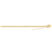 9K Yellow Gold Ladies' 7.5 Inches Charm Bracelet