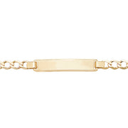 9K Yellow Gold Babies' 6.5 Inches ID Bracelet | Charmé