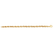 9K Yellow Gold Ladies' Pow Hollow Chain | Charmé