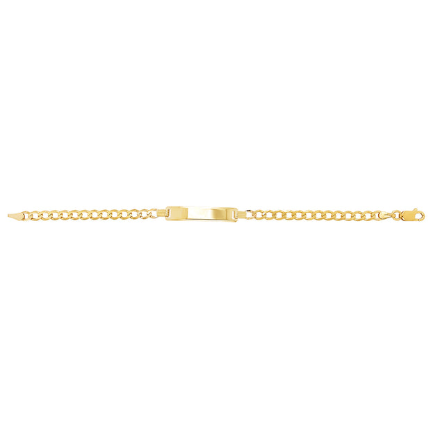 9K Yellow Gold ID Bracelet | Charmé
