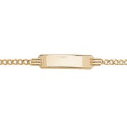 9K Yellow Gold Babies' 5.5+1 Inches ID Bracelet | Charmé