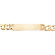 9K Yellow Gold Men's 8.5 Inches Id Bracelet | Charmé