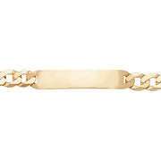 9K Yellow Gold Men's 8.5 Inches Id Bracelet