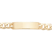 9K Yellow Gold Men's 8.5 Inches Id Bracelet | Charmé