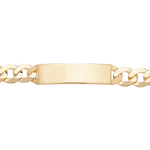 9K Yellow Gold Men's 8.5 Inches Id Bracelet | Charmé