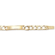 9K Yellow Gold Babies' 5.5 Inches Cast ID Bracelet