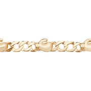 9K Yellow Gold Babies' 6 Inches Bracelet