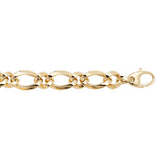 9K Yellow Gold Ladies' 7.5 Inches Fancy Bracelet | Charmé