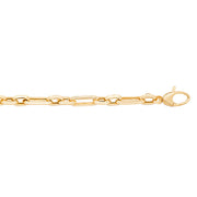 9K Yellow Gold Ladies' 7.5 Inches Fancy Bracelet | Charmé