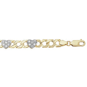9K Yellow Gold Hearts Bracelet | Charme