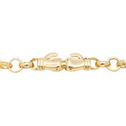 9K Yellow Gold Babies' Boxing Glove Bracelet | Charme