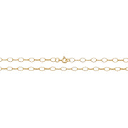 9K Yellow Gold Oval Belcher Chain